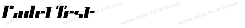 Cadet Test字体转换